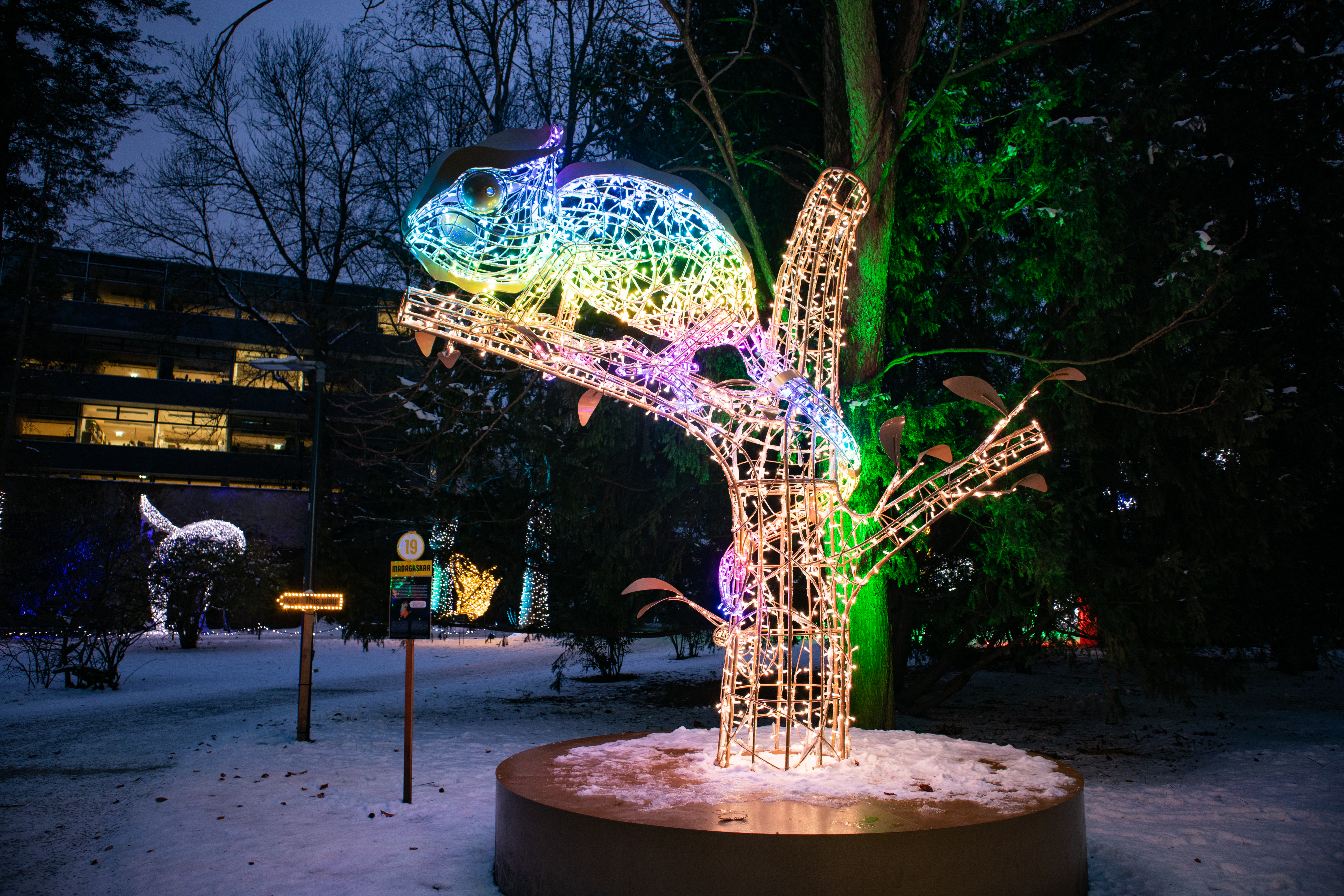 Lichtskulptur professionelle gewerbliche Weihnachtsbeleuchtung mieten Lichtpark 