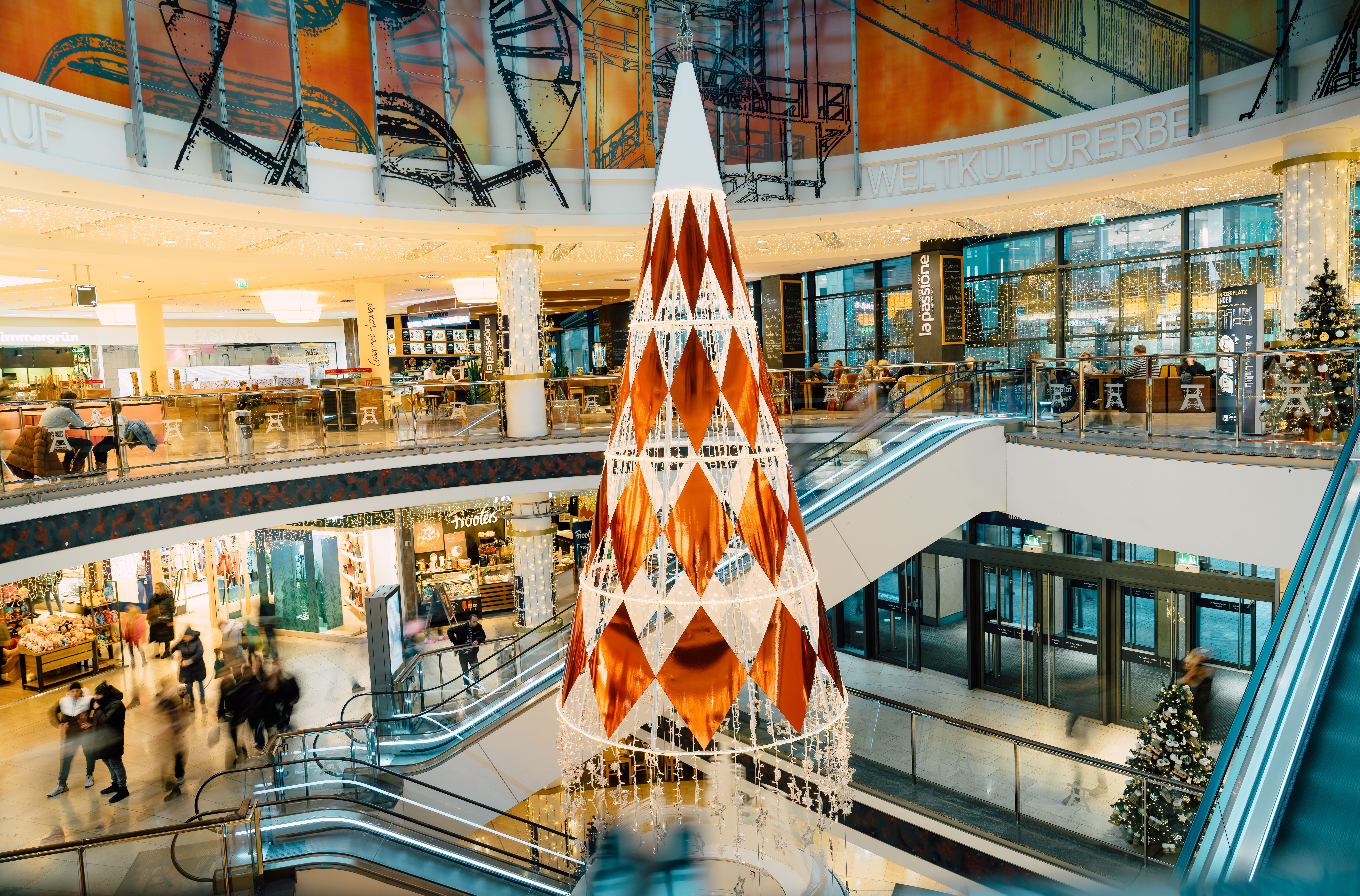 Limbecker Platz Weihnachtsbeleuchtung Shopping Center